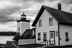 Islesboro Museum and Grindle Point Lighthouse Tower -BW